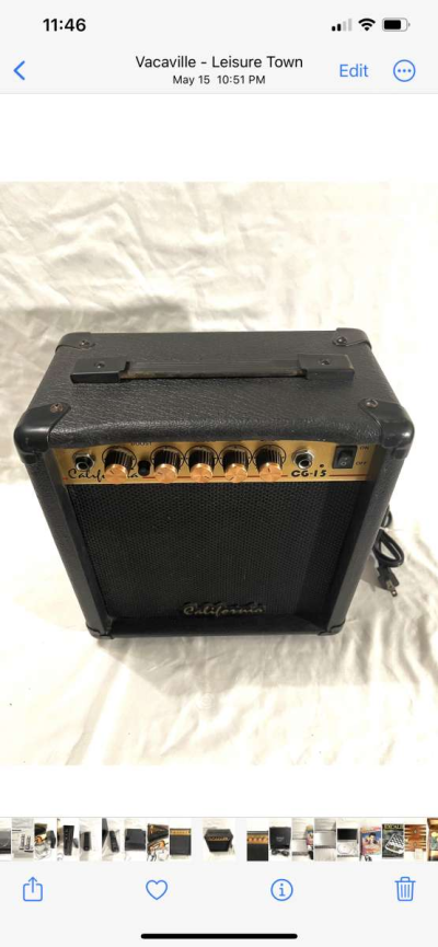 like new California brand amplifier with guitar chord - Thumbnail 2