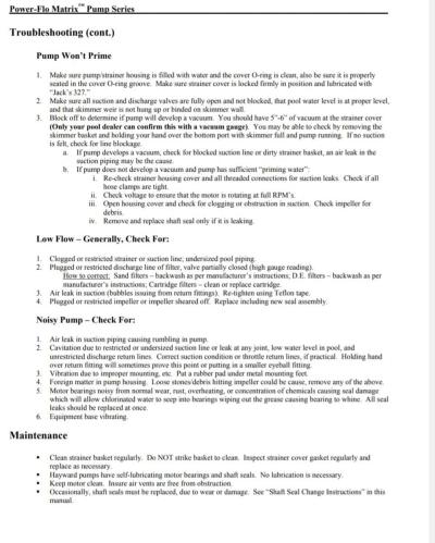 Hayward power flo matrix pump - Thumbnail 4