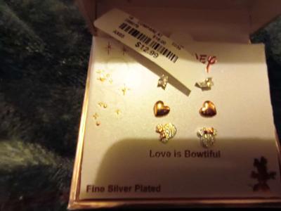 Disney earrings sterling silver