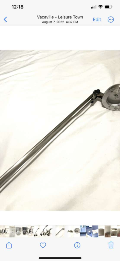 like new polished nickel finish desk top lamp - Thumbnail 4