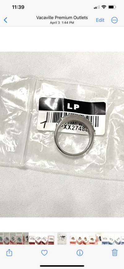 brand new solid silver wedding band size 7 - Thumbnail 5