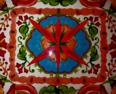 giant colorful hard plastic tray to bring to table - Thumbnail 2