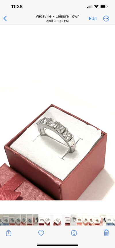 brand new solid silver wedding band size 7 - Thumbnail 3