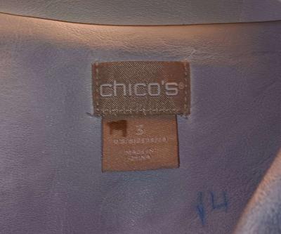 chicos new leather jacket  baby blue - Thumbnail 3