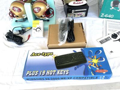 like new 49er Riddell touch down helmet PC computer - Thumbnail 5