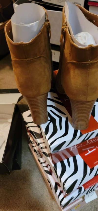 Womens Heel Boots - Thumbnail 4