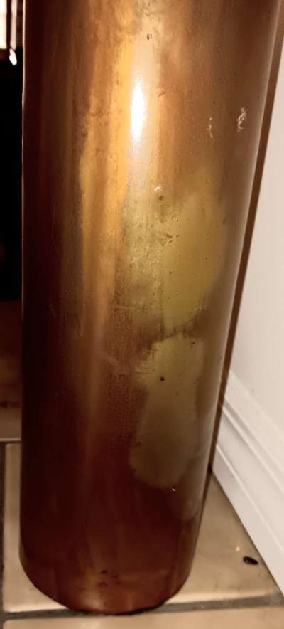 copper 2 ft tall vase decor with another 20 in of pushy will - Thumbnail 3