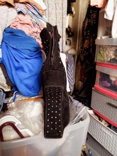 ladygaga black suade heels - Thumbnail 4