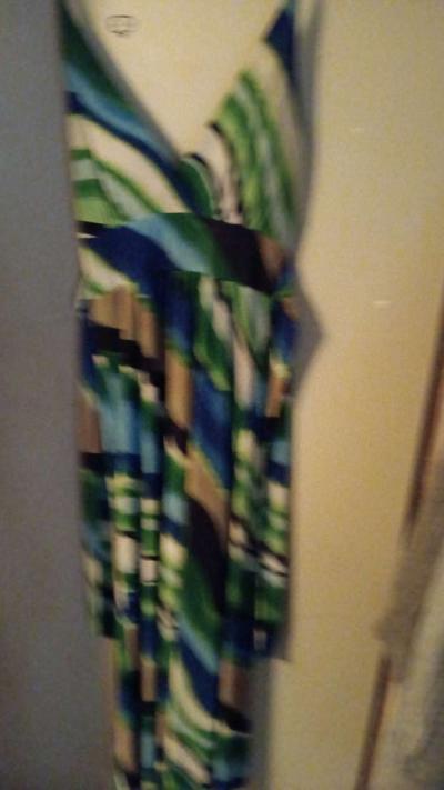 hauler top sundress in wild pattern color of greens  yellows - Thumbnail 4