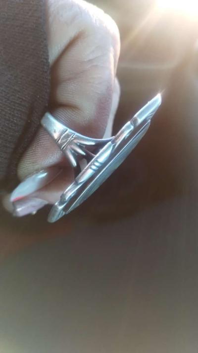 indian tribe oval opal ring - Thumbnail 3