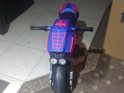 Marvel Spiderman 6V Battery Powered Motorcycle Boys Ride - Thumbnail 2