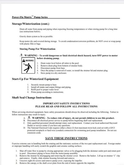 Hayward power flo matrix pump - Thumbnail 3