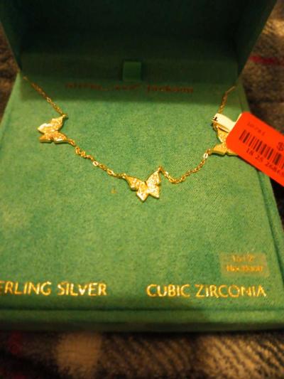 Sterling silver necklace butterflies - Thumbnail 4