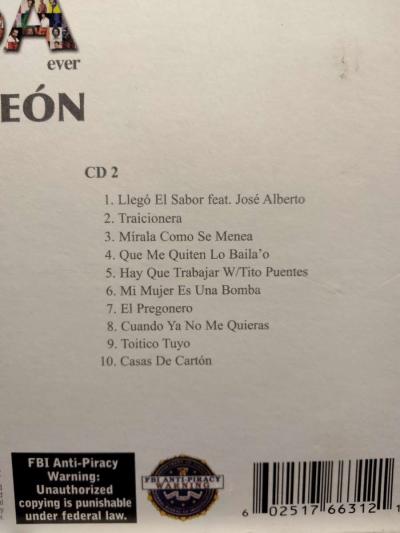 OSCAR DLEON THE GREATEST SALSA CD USADO EN EXC COND - Thumbnail 3