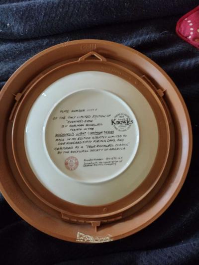 Norman Rockwell plates