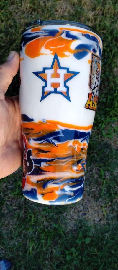 Houston Astros Stainless Steel Tumbler - Thumbnail 5