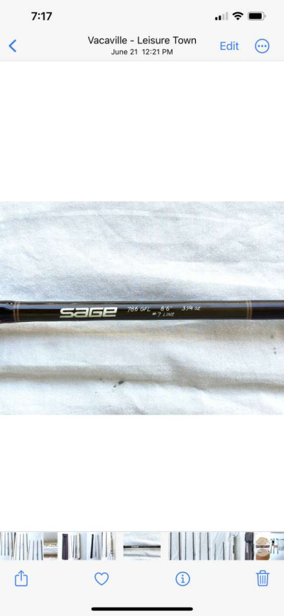 great condition Sage 8 and half ft fly fishing Rod - Thumbnail 2