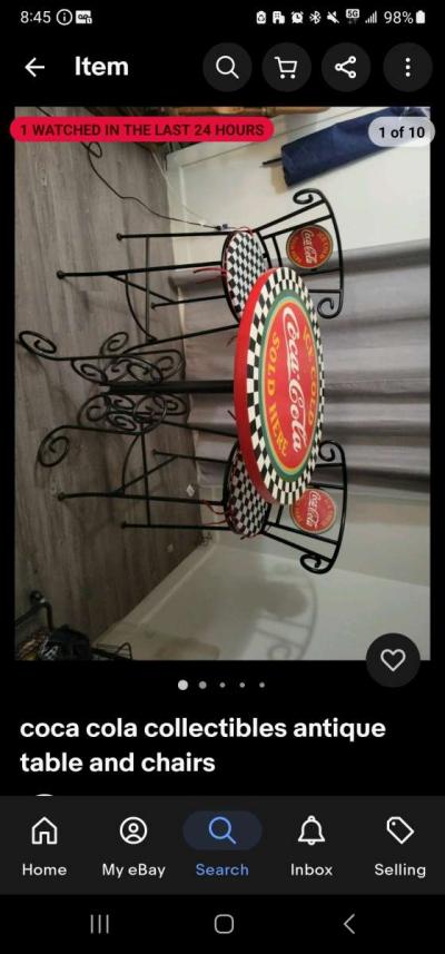 coke pub table set - Thumbnail 6