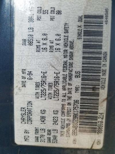 1994 Dodge Ram B350 Van  360 V8 - Thumbnail 6