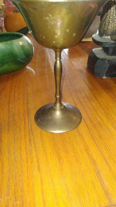 solid brass goblet - Thumbnail 3