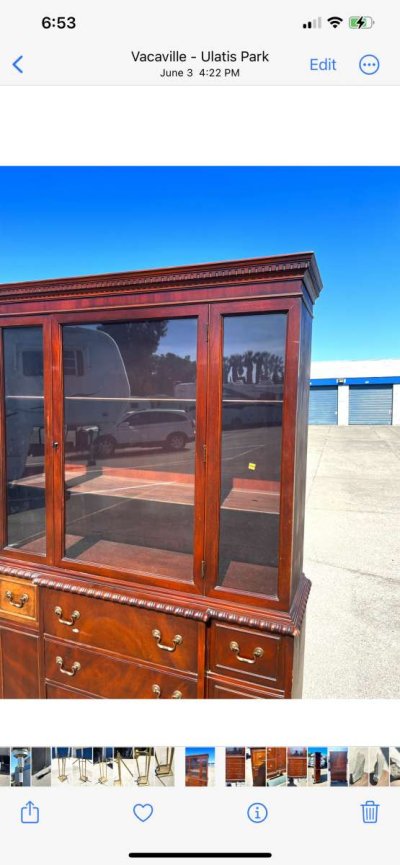 Antique Dining cabinet hutch - Thumbnail 2
