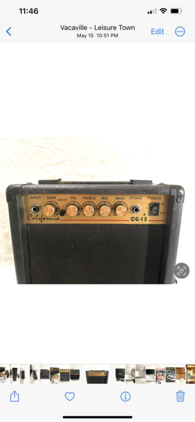 like new California brand amplifier with guitar chord - Thumbnail 3