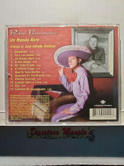 PEDRO FERNANDEZ TRIBUTO A JOSE ALFREDO JIMENEZ CD USADO - Thumbnail 2
