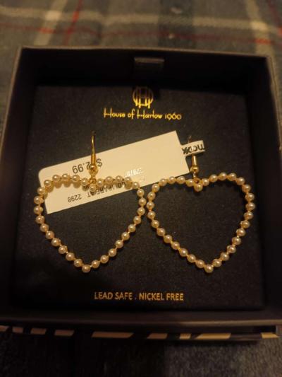 heart boot earrings sterling silver - Thumbnail 2