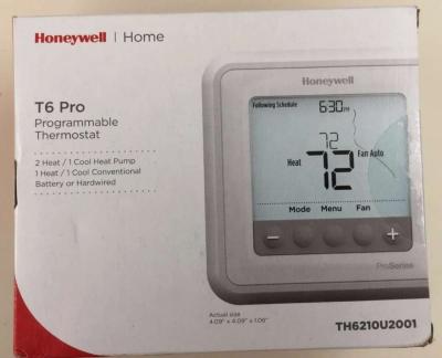 unopened Honeywell T6 Pro thermostat programmable 2heat 1 co - Thumbnail 2