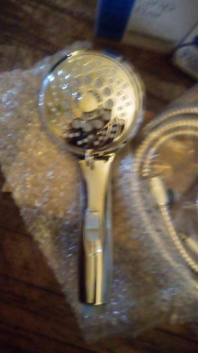 spa Brand shower head  stainless steel Hose easy attachment - Thumbnail 2