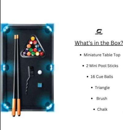 Cipton Small Table Top Games Pool Cipton Small Table Top Gam - Thumbnail 3