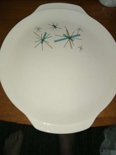 Salem China NORTHSTAR LARGE handled platter - Thumbnail 5