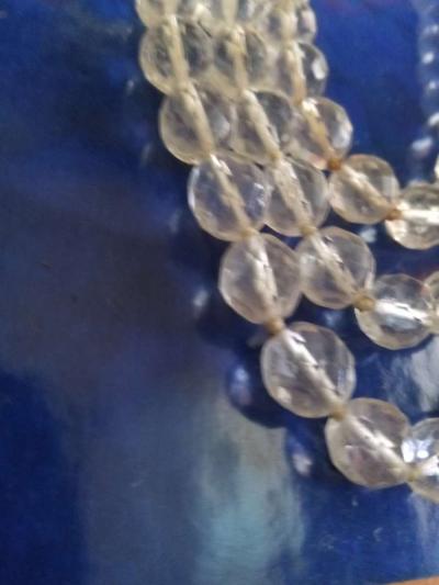 Les Bernard 3 Strand Crystal necklace - Thumbnail 4