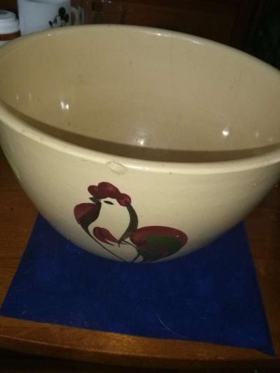 Watt Pottery Rooster Large mixing bowl - Thumbnail 4