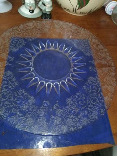 New Martinsville Prelude etch Radiance tray - Thumbnail 2