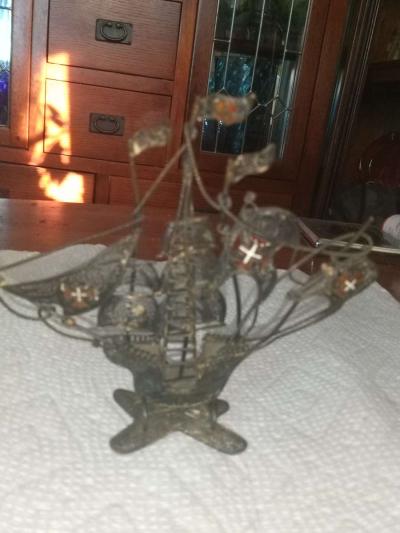 Sterling Filligree Ship - Thumbnail 2