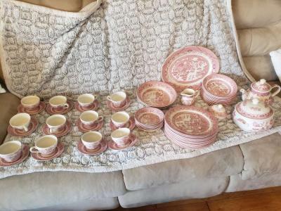 Churchhill Willow Rose Pink China made in England - Thumbnail 2