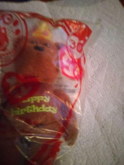 TY 2009 Happy Birthday Bear - Thumbnail 3