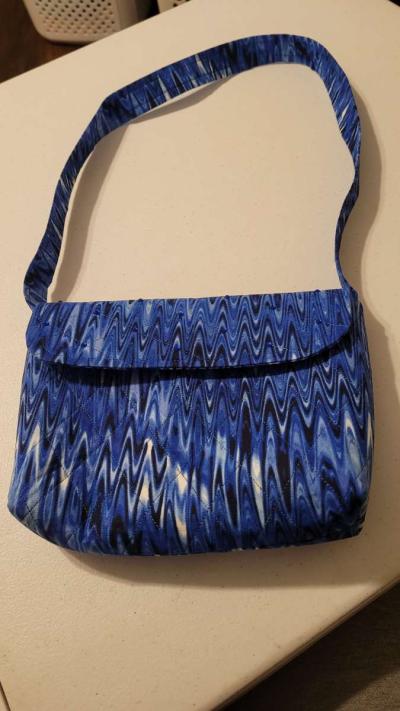 Handmade Purses Snap Closure Inside Linen and Pocket - Thumbnail 5