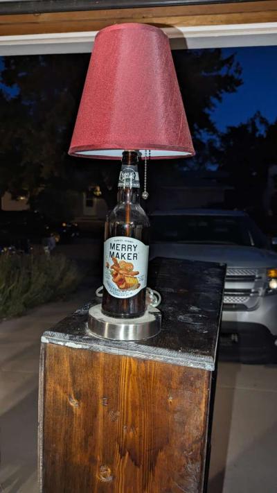 beer bottle lamp