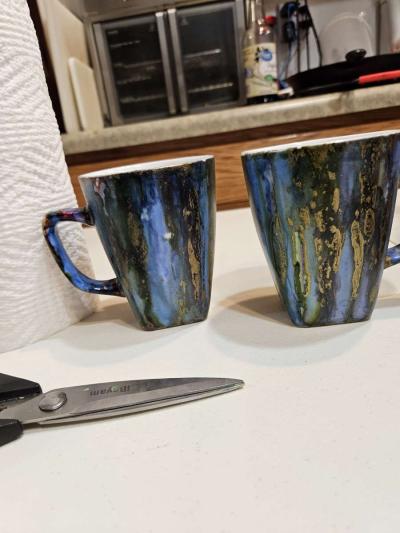 handpainted glass items and wood and stone sculptures - Thumbnail 6