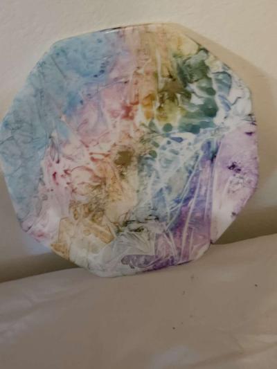 handpainted glass items and wood and stone sculptures - Thumbnail 5