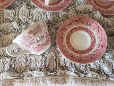 Churchhill Willow Rose Pink China made in England - Thumbnail 6