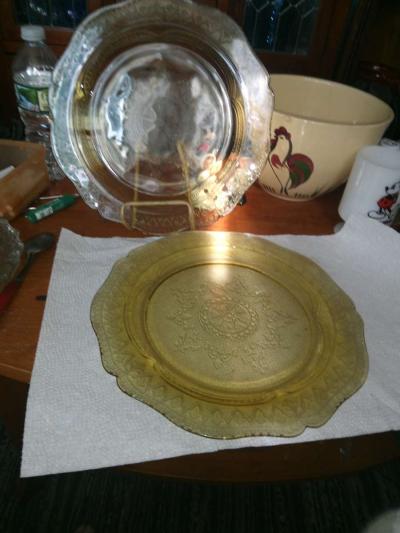 2 Patrician Spoke dinner plates