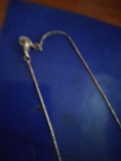 70s Crystal Necklace on chain - Thumbnail 4