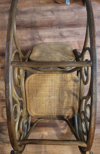 Vintage Bentwood Rocking Chair - Thumbnail 4
