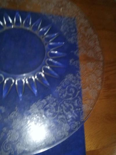 New Martinsville Prelude etch Radiance tray - Thumbnail 3