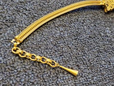 antique Victorian Gold Filled fire oak tassel chain fob - Thumbnail 5