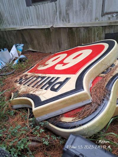 3 vintage Philips 66 Signs - Thumbnail 2