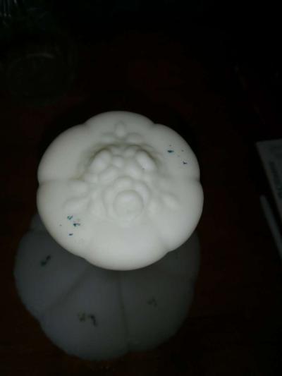 Victorian Embossed Milk glass Decanter - Thumbnail 5